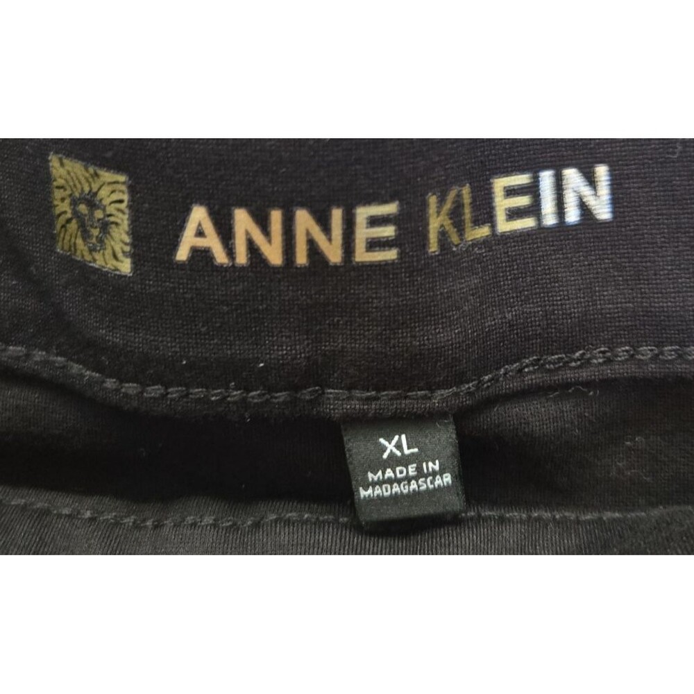 Anne Klein Women Tummy Control Ponte Pants Black Size XL Skinny Ankle Workwear - Picture 2 of 6